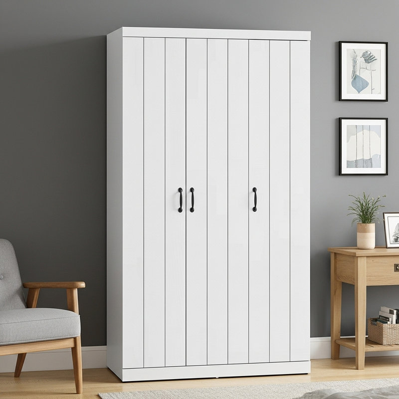 Allington 3 Door Wardrobe, White