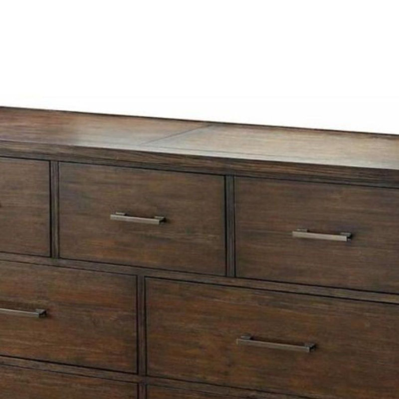 7 tiroirs 60 po Moshe Commode noyer foncé