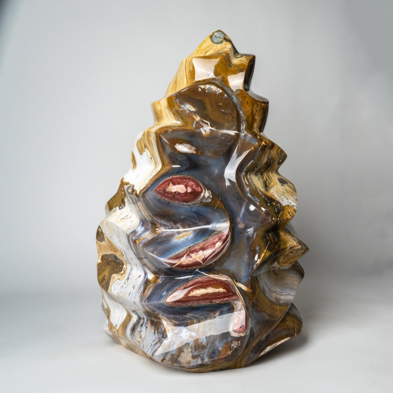 Large Genuine Polished Ocean Jasper Flame Freeform (213 Lbs)