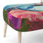 Chaise d'appoint, motif floral beige tapissé - motif floral beige II-88109732