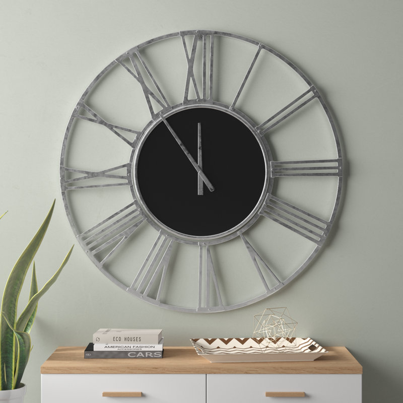Horloge murale Romsey, Grand, Argent