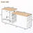 Extendable Island Console With Cabinet And Open Shelving