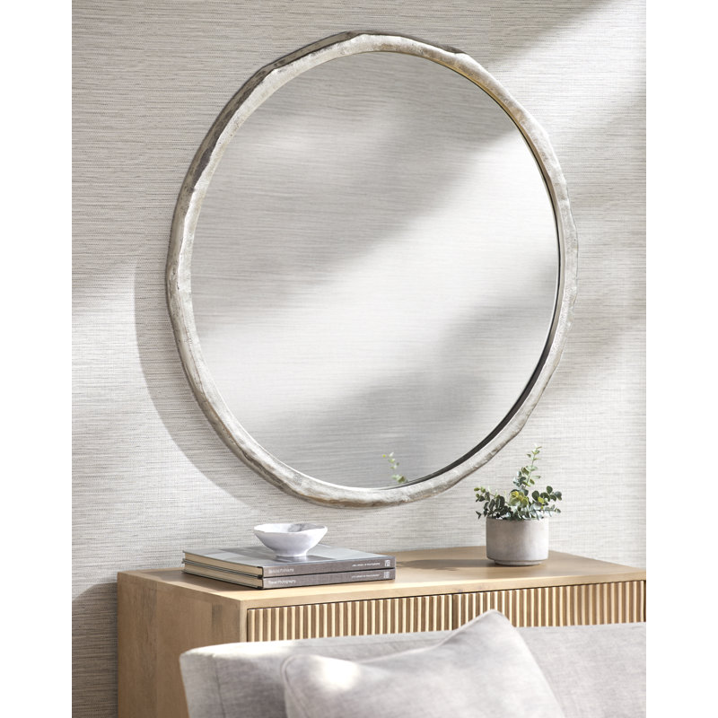 Miroir d'appoint Doly Arenas, Argent argent, Aluminum