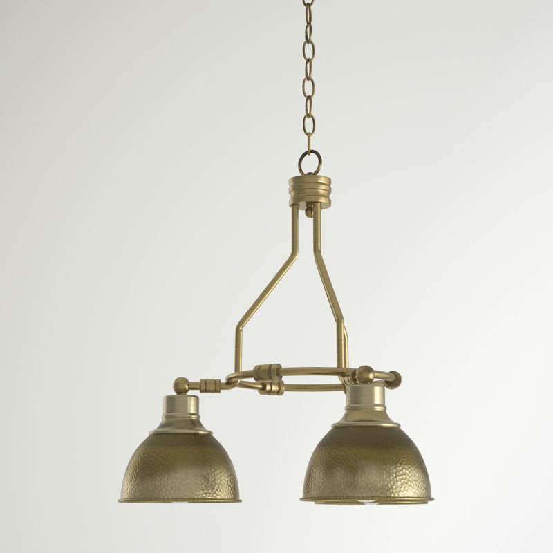 Miramar 3 - Light Steel Wagon Wheel Chandelier, Legacy Brass