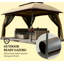 Grand et spacieux abri pour abri de jardin, abri de jardin avec filet, toit ventilé-125979818