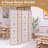 4 Panel Folding Wood Room Divider
