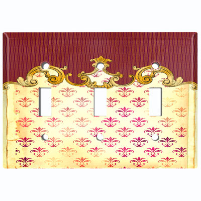 Patterned 3 - Gang Standard Wall Plate