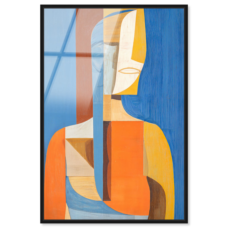 «Profile in P pièces I», impression murale encadrée par Art Remedy, cadre noir, 24 x 36, 37"H x 25"W, Black Frame