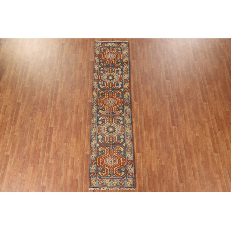 Tapis de couloir oriental traditionnel en laine 3 x 10