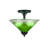 Semi-Flush 2 Bulbs With 12" Glass-32465228-32465221