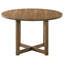 Modern Round Dining Table with X-Cross Base