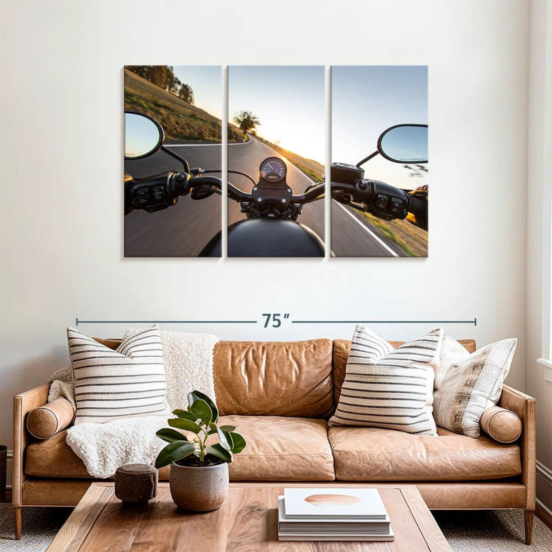 Mehar Motorcycle Ride, 36" H x 57" W