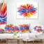 Color Explosion - Coussin décoratif à imprimé abstrait-29842590-89814127