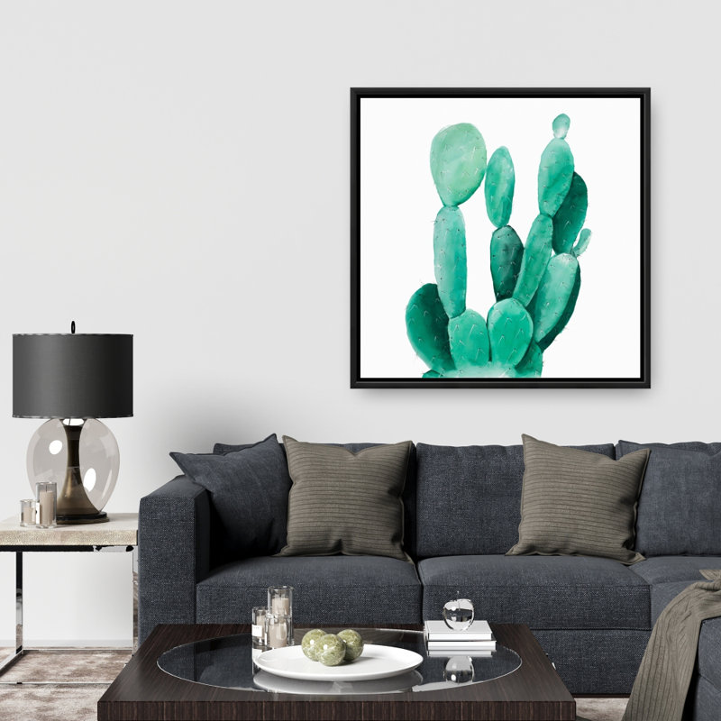«Watercolor Paddle Cactus» sur toile