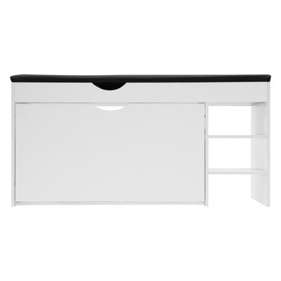 39.3X11.8X20" Shoe Storage Bench With Seat