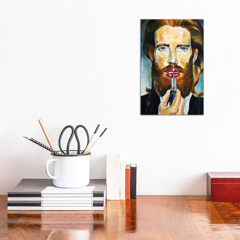 Red Hair Model by Sasha Robinson - Wrapped Canvas Painting, 20.32 cm H x 30.48 cm W