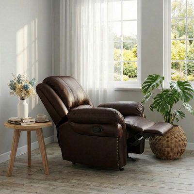 39"Luxe Comfort Recliner With Nailhead Trim