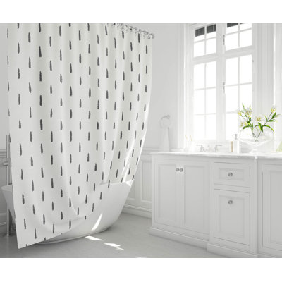 Long Drop Ultra-Thin Lightweight Shower Curtain