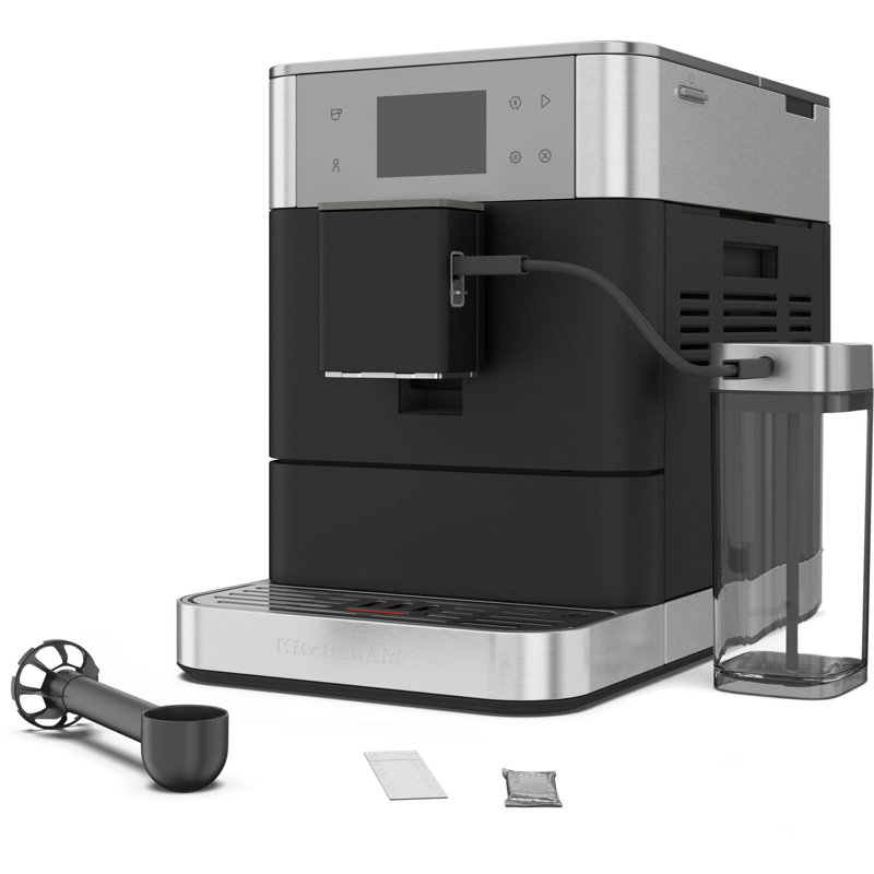 KitchenAid Fully Automatic Espresso Machine in Cast Iron Black, Black