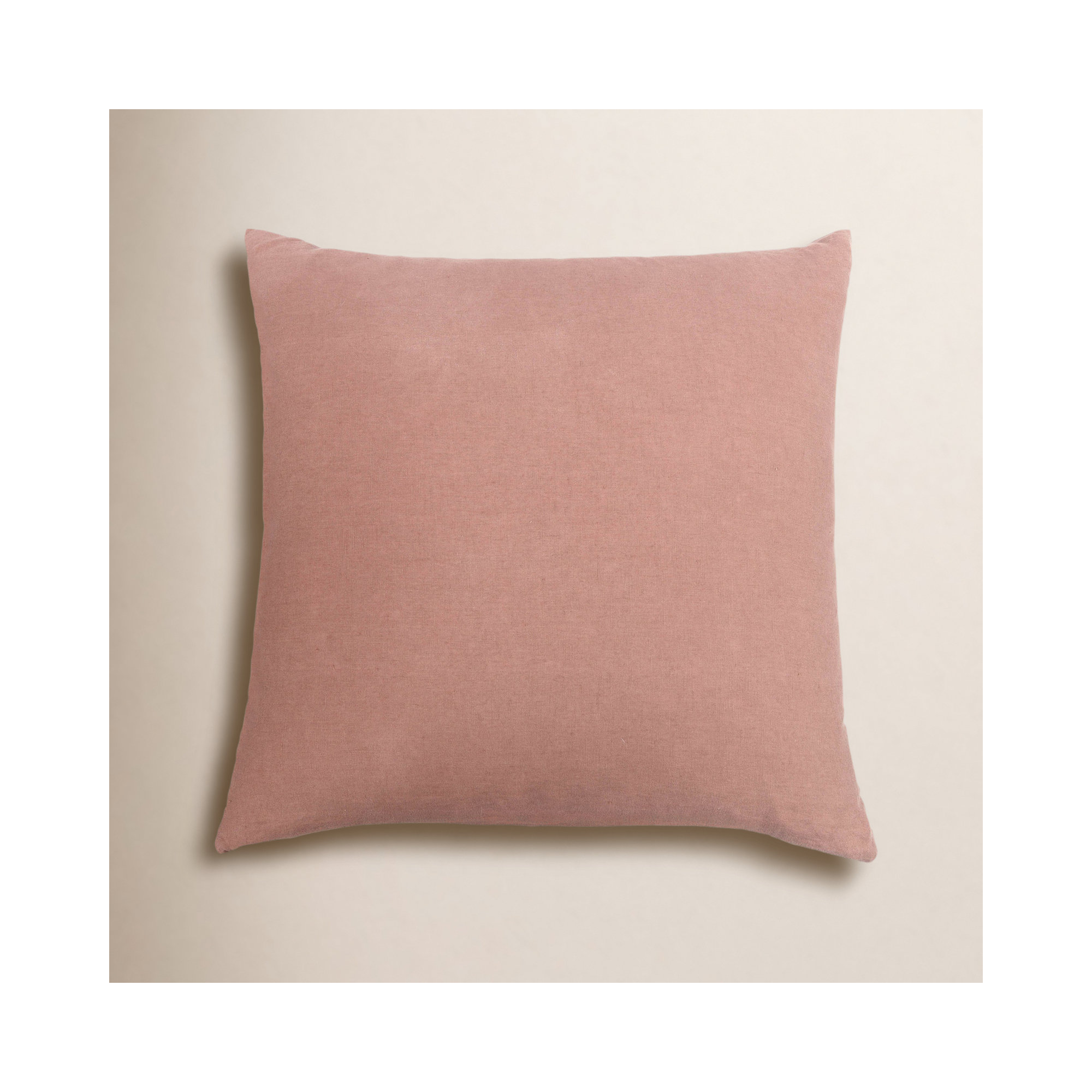 100% French Linen Pillow Sham, Square 26", Clay