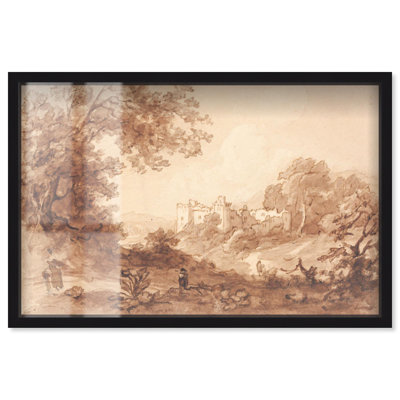 «Carew Castle Shadowbox Print Vintage Landscape» par Art Remedy