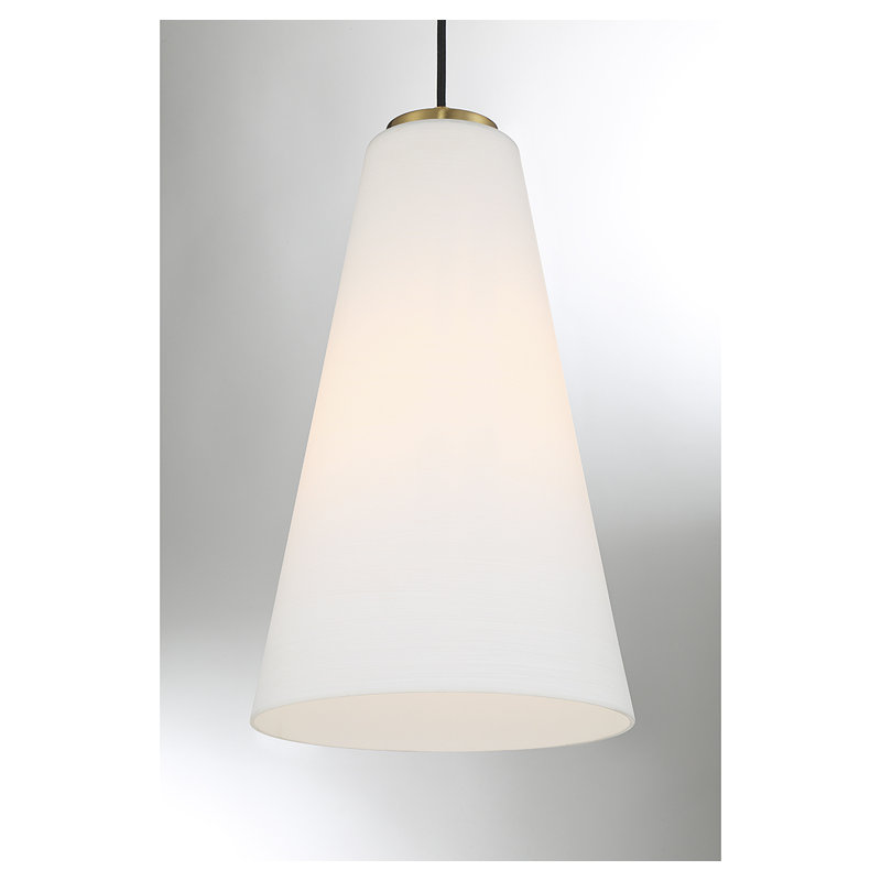 Christos 1-Light Pendant in Warm Brass, Warm Brass