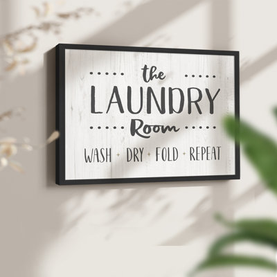 The Laundry Room -Framed Print - Restickable