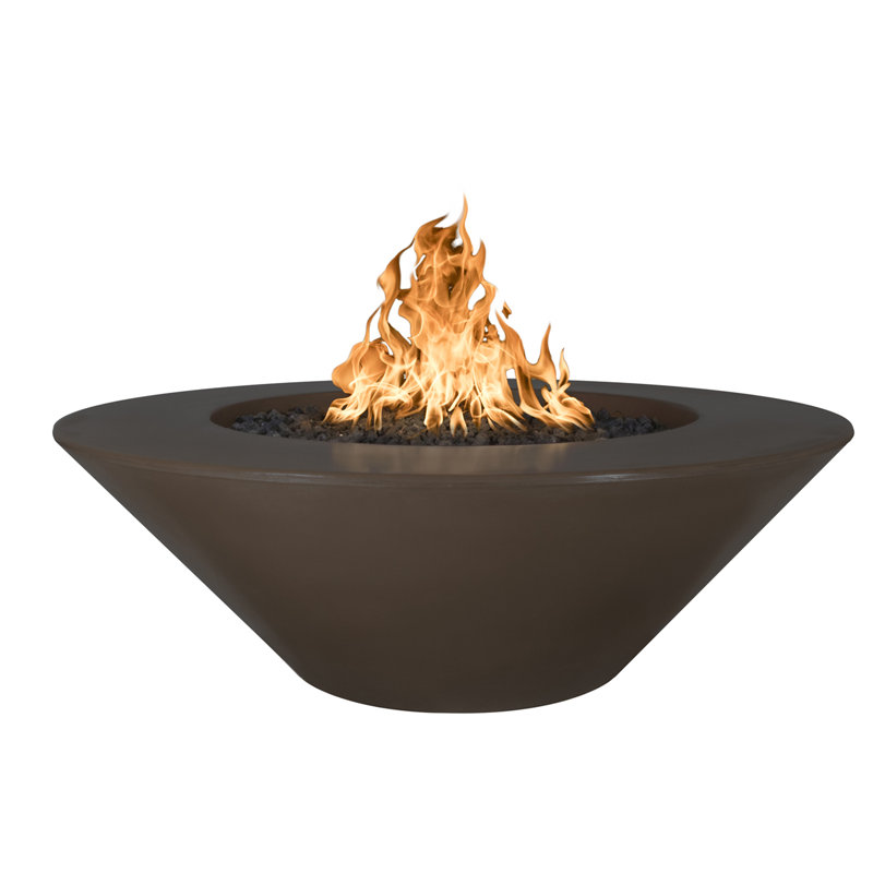 Cazo Concrete Fire Pit, Chocolate, Natural Gas