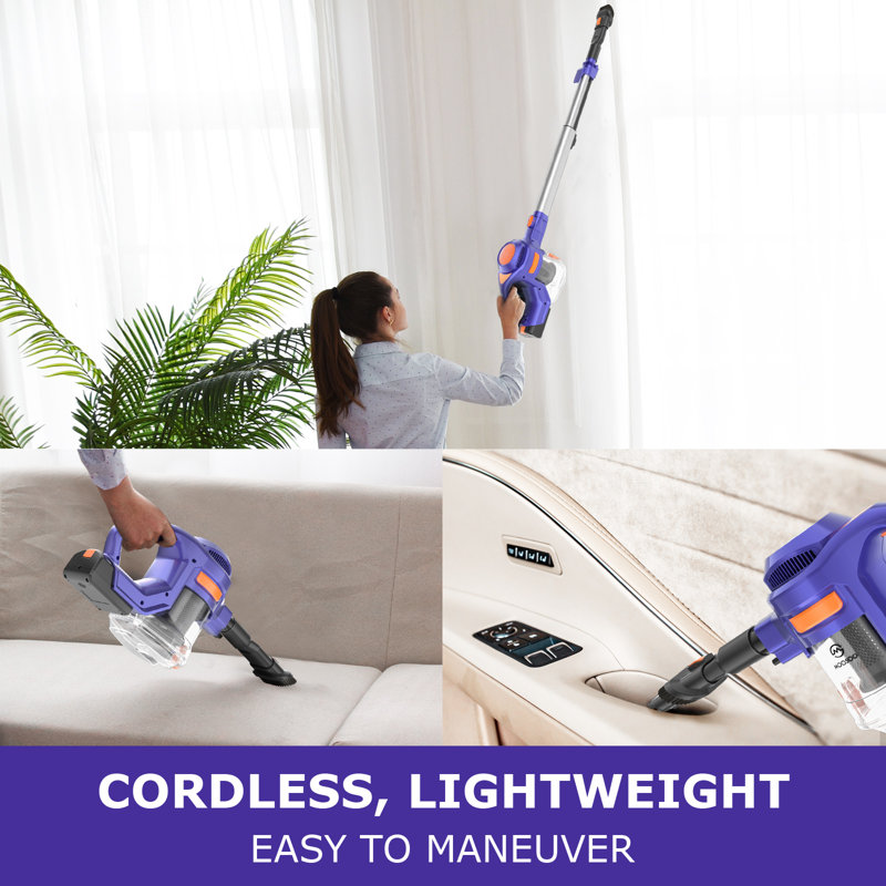 MOOSOO Yes Bagless Stick Vacuum