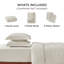  Ensemble de literie pour très grand lit avec drap-housse - Ensemble de literie extra doux en coton prélavé 4 pièces-106246515-106246519