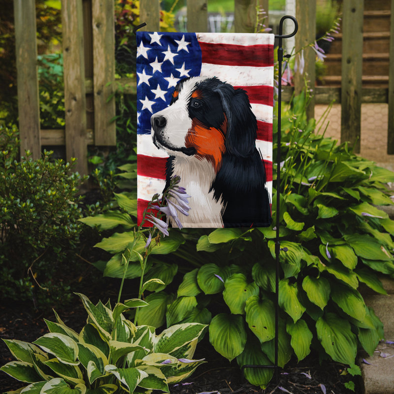 Polyester à 2 côtés 15 x 11 po drapeau de jardin, Bouvier bernois