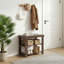 Banc à chaussures en bambou 50 cm - étagère à chaussures à trois couches, banc de rangement de chaussures en bois, banc de rangement de chaussures, meubles de rangement de chaussures-1246503699