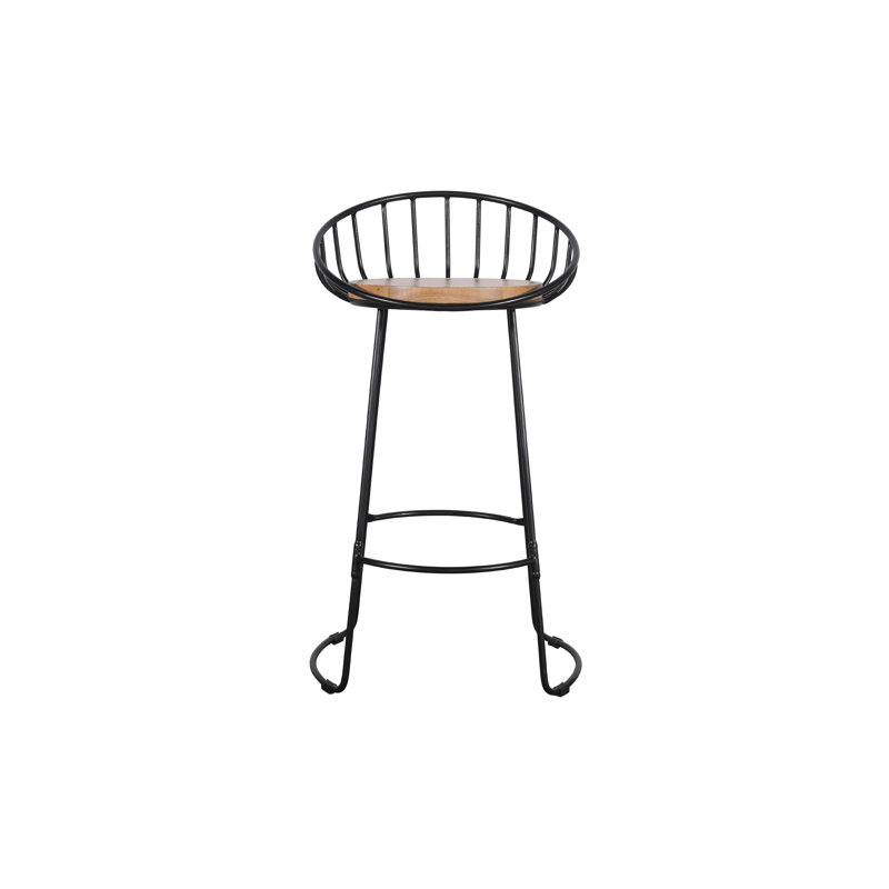 Aadityaram Counter Stool with Metal Frame