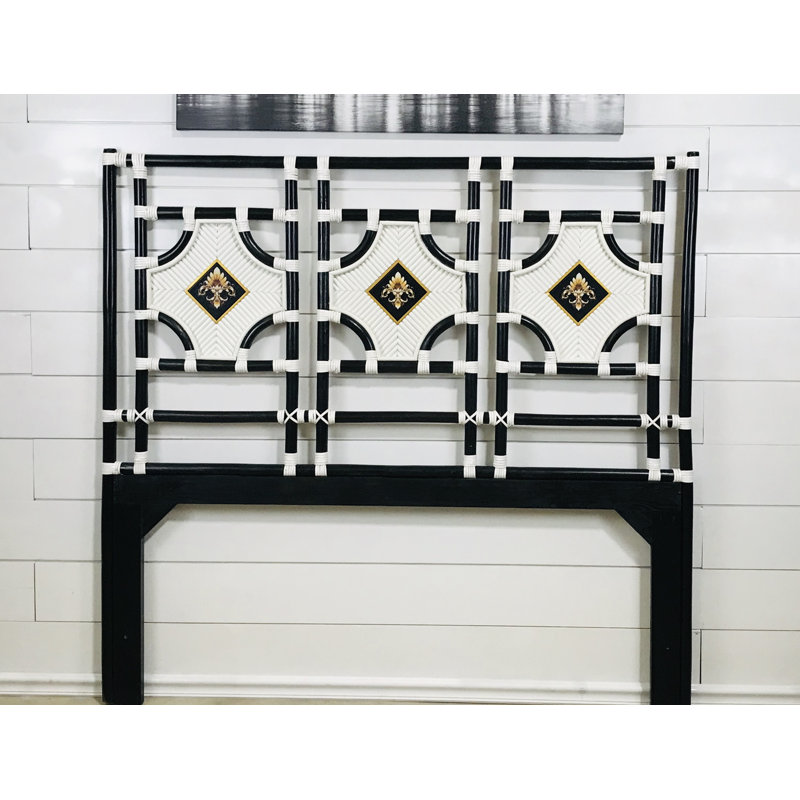 Jakobe Wicker Open-Frame Headboard