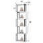 Bibliothèque en bois à 5 niveaux en forme de S, présentoir autoportant moderne pour plusieurs décors-1107169200-1107169201