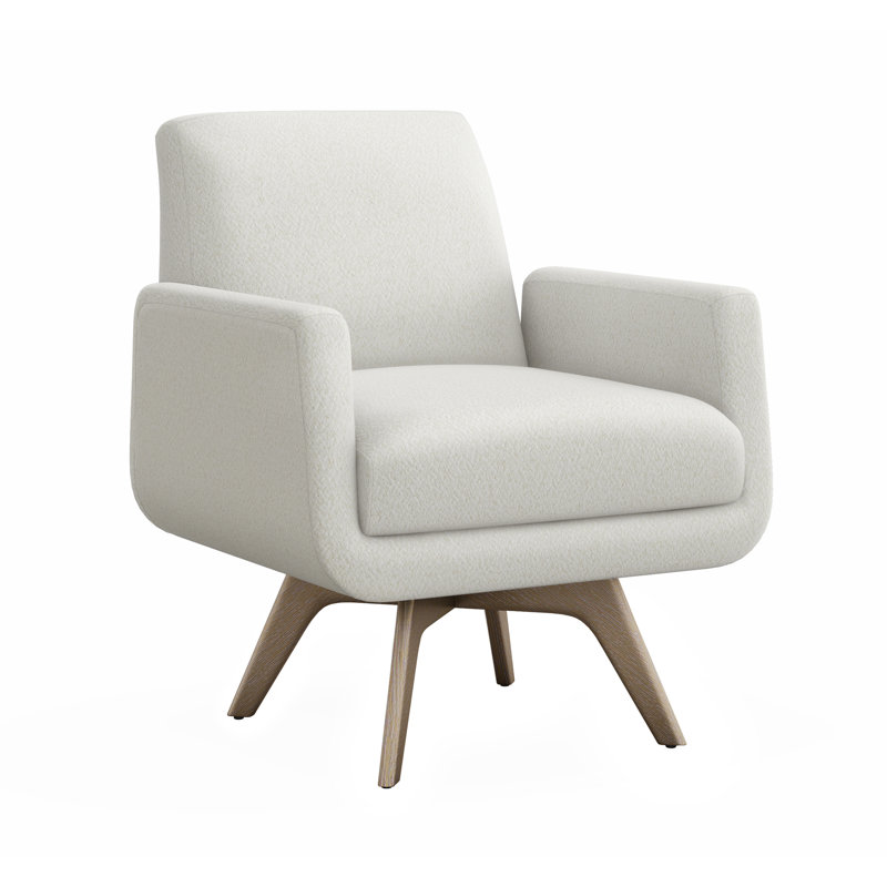 Landon Armchair, Cameo 100% Polyester, Icy Gray