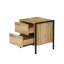 Bremond Block 43.8cm W Metal Bedside Table