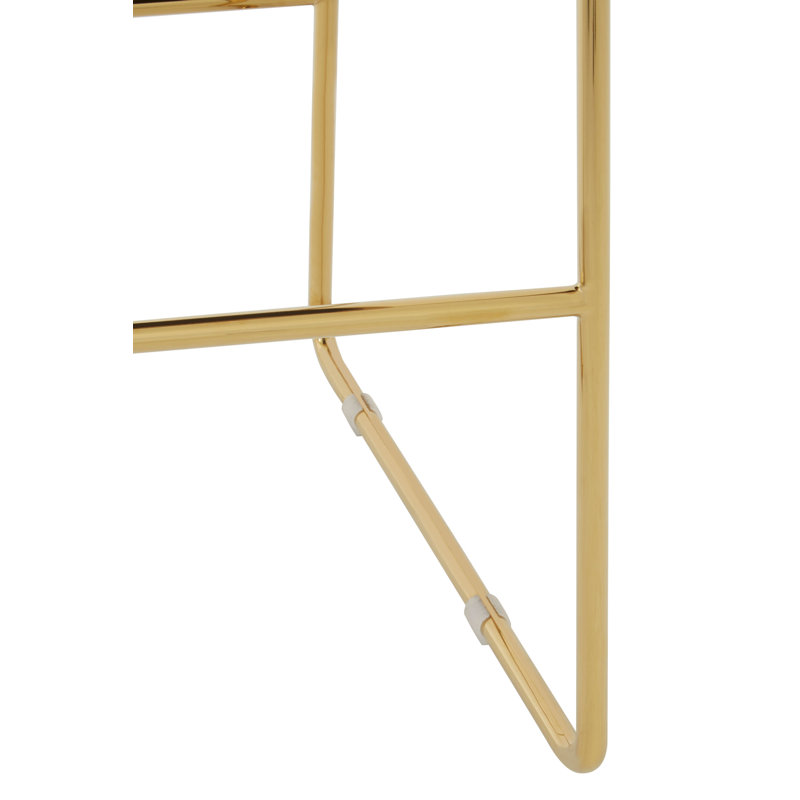 Wicksham Upholstered Counter Stool with Metal Frame