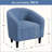 27”Wide Upholstered Solid Wood Barrel Accent Club Chair-1258697767