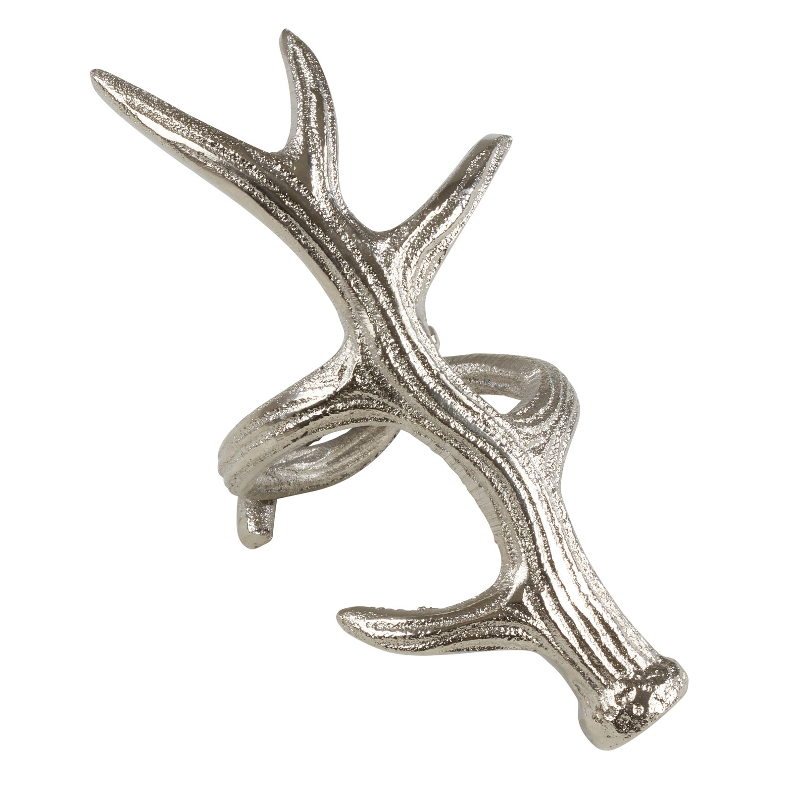 Antler Napkin Ring, Silver