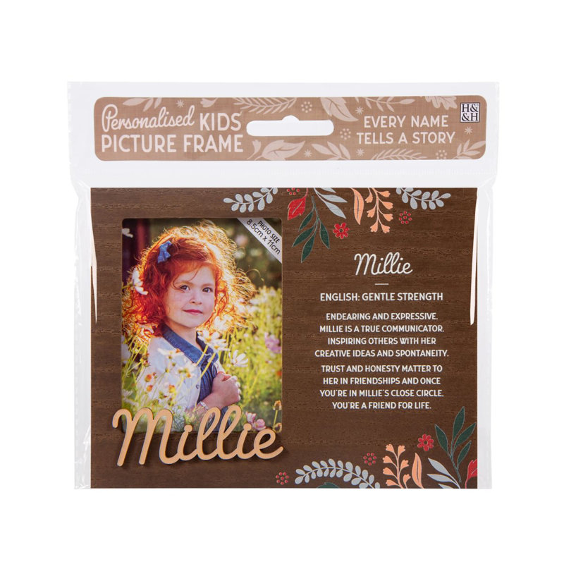 Hazella Tan Solid + Manufactured Wood Picture Frame