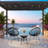 3-Piece Acapulco Wicker Patio Bistro Set With 2 Black Chairs & Glass Table