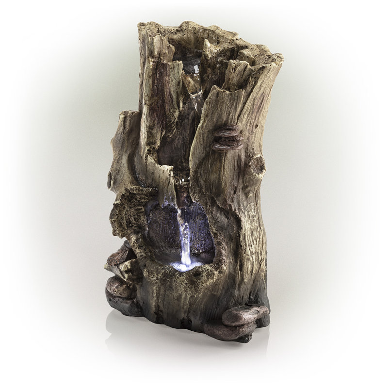 Quickep Outdoor Weather Resistant Cascade Fountain with Light