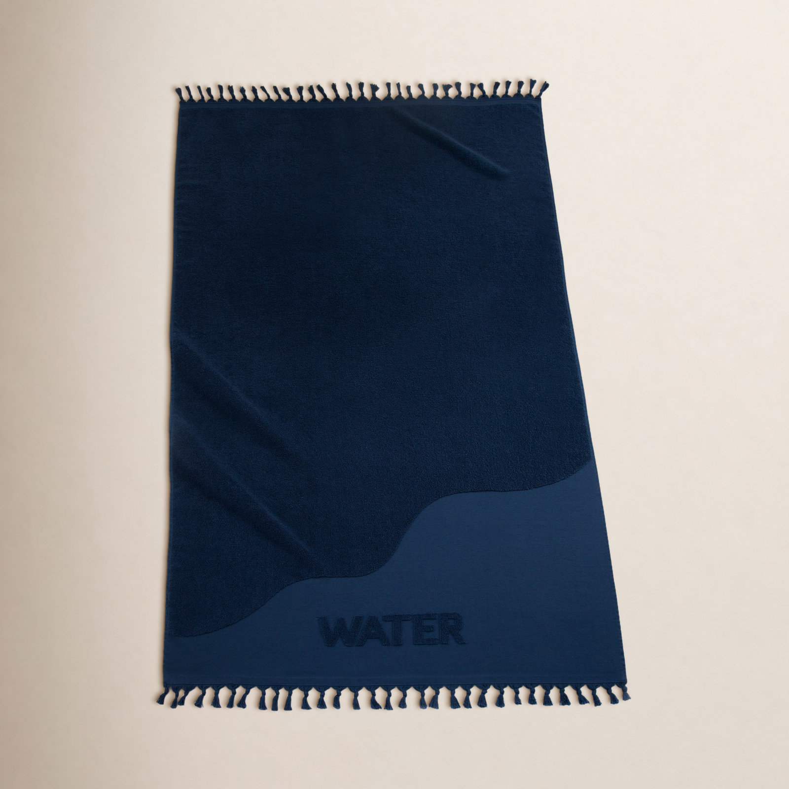 Cotton Terrycloth Beach Towel, Water