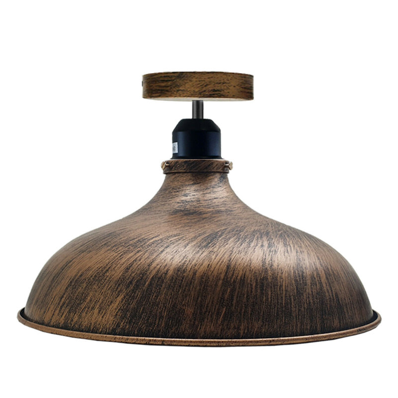 Bustamante Semi Flush Mount, Brushed Copper