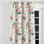 Rideaux de fenêtre French Country - Rideau à œillets à motif floral rose Cottage - 1 panneau