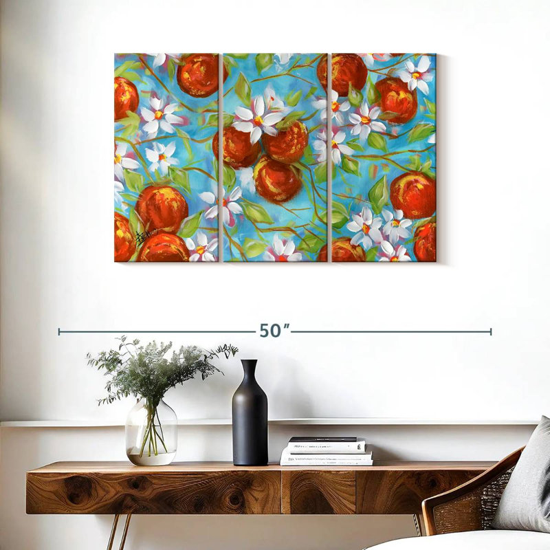 Yarlin Orange Blossoms, 24" H x 38" W