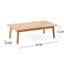 Table basse en bois pour l'extérieur et table basse avec coussins d'eau