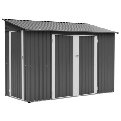9X4 Ft Outdoor Storage Shed With Lockable Door
