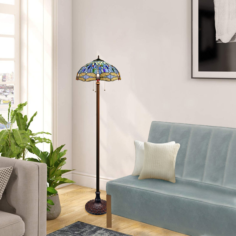 Makhaila 64.76'' Dark Bronze Traditional Floor Lamp